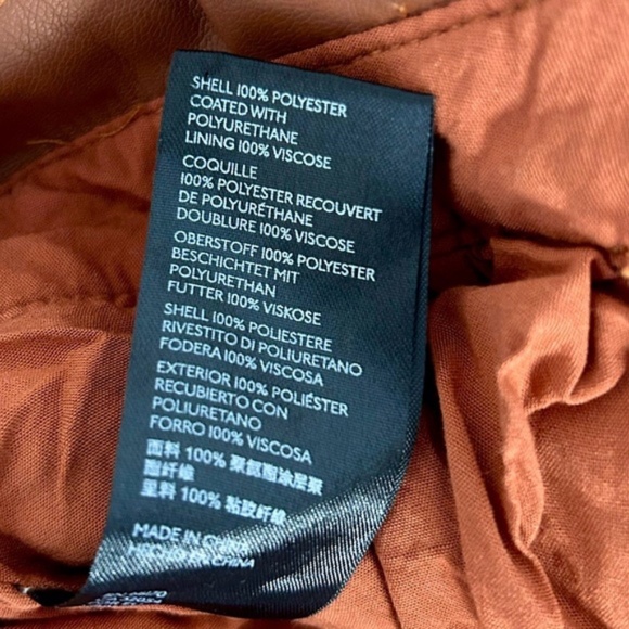 Free People “Nightfall” Vegan Faux Leather Pants | Cognac Tan | Size 4 | NWT - Picture 14 of 14